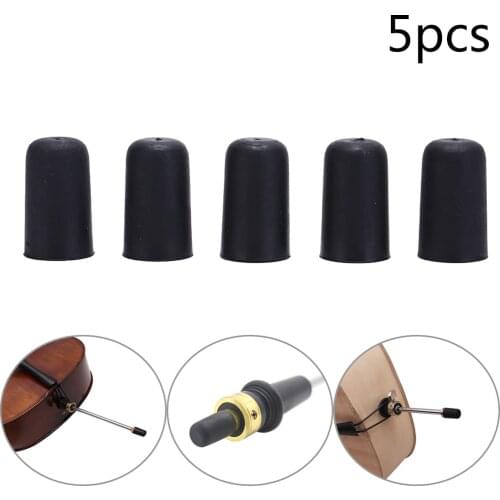 HOT!Cello Endpin Tip Protector Mat For Cello Stringed Violin Parts Endpin Tip Rubber Cello tail pin case Tip Cap Protector 5 Pc