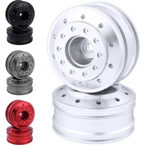 Aluminum Wheels Rims for RC Tamiya 1/14 Tractor Trailer Model Car Tires Tyres Parts