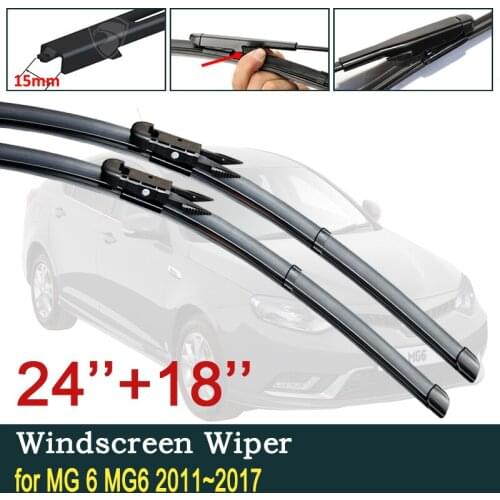 Car Wiper Blades for MG 6 MG6 2011~2017 2012 2013 2014 2015 2016 Front Windscreen Windshield Wipers Car Accessories