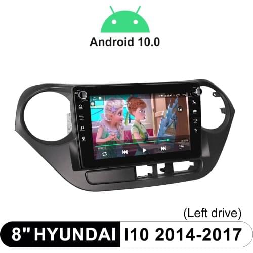 8 Inch Touch Screen Opel Corsa Carplay Car Multimedia Player 1280*720 Head Unit Octa Core For Hyundai I10 2014-2017 (Left Drive)