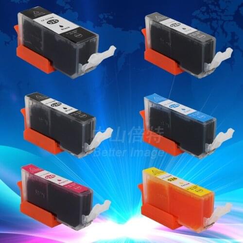 INK WAY MG6150 MG8150 MG6250 MG8250 Replacement Ink, 6 pack of pgi525 cli526