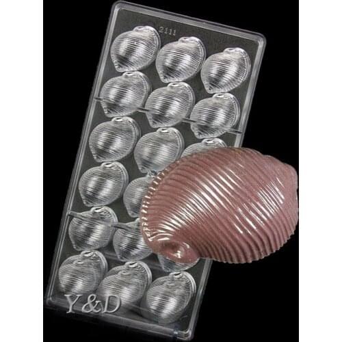 Conch Shape Hight Quality Hard Plastic New Injection Polycarbonate PC Chocolate Mold Mould