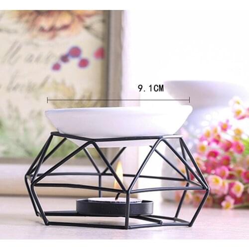 Iron Tea Light Candle Holder Aromatherapy Essential Oil Burner