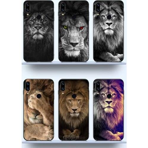 Lion Alpha Male cool animal Phone Case For Xiaomi Redmi note 7 8 9 t max3 s 10 pro lite luxury design shell coque