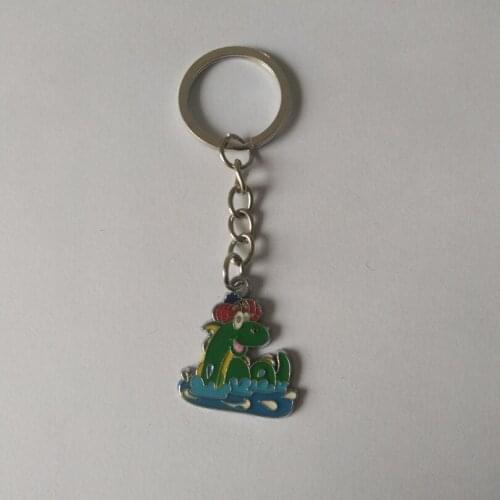 Fashion Zinc Alloy Mini Enamel Fish Keychain Charm Alloy Car Key Rings Holder Accessories Key Pendant Gift J117