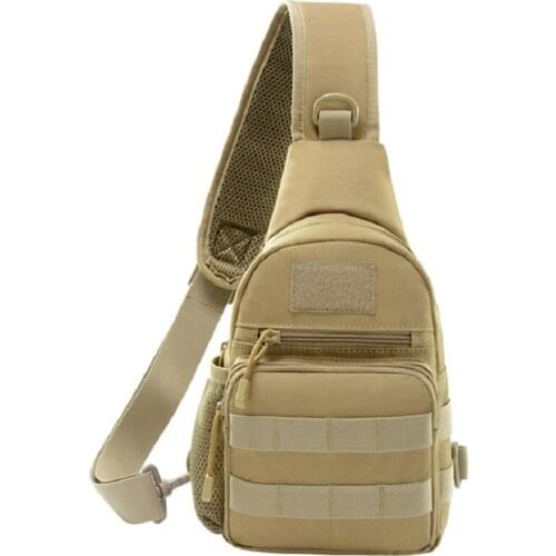 Chest Bag With Water Bottle Outdoor Sports Camouflage One Shoulder Messenger Bag