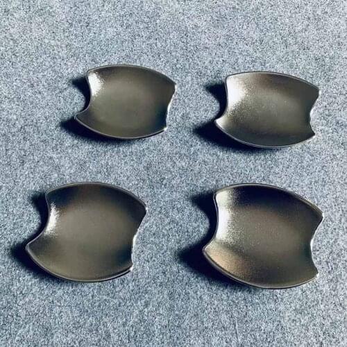 For 2021 Nissan NOTE Car Door Handle Bowl Cover Outer Door Bowl Sticker Side Door Bowl Protector Trim ABS Car Styling Accessory