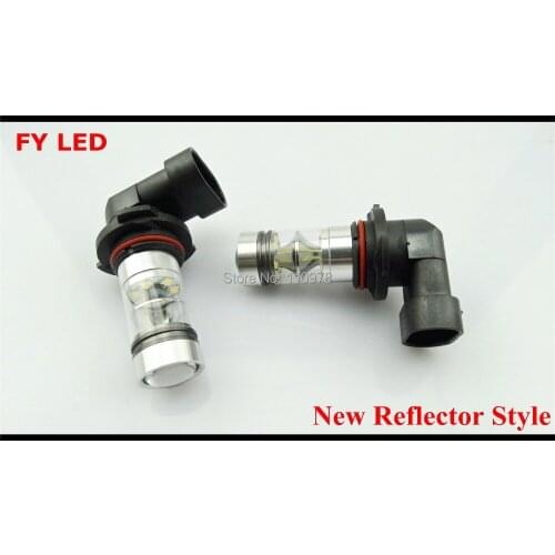 New Design!!! HB3/9005 HB4/9006 White 75W Cree Chips LED Mirror Reflector Car FOG DRL LIGHT BULB lamp LED Bulbs Car Fog Lights