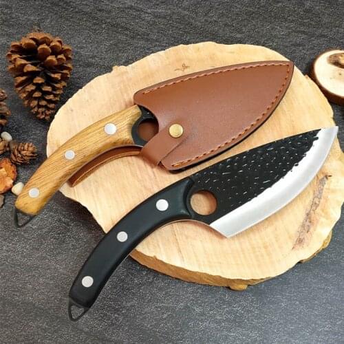 Kitchen Knife Meat Cleaver Slaughtering Butcher Knife Chopping Boning Knife Raw Fish Filleting Cooking Tool Russian warehouse