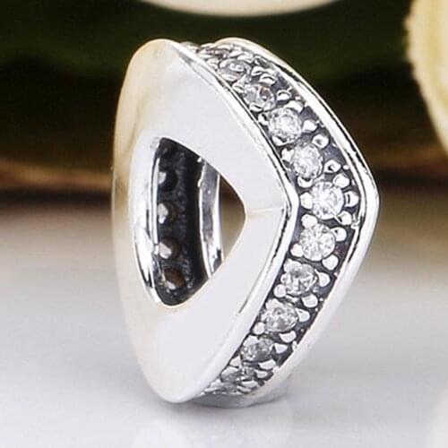 Original Shimmering Wish With Crystal Space Beads Fit 925 Sterling Silver Bead Charm Bracelet Bangle Diy Jewelry