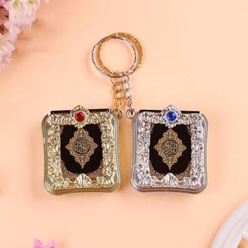 Mini Ark Quran Book Koran Pendant Muslim Keychain Bag Purse Car Decor Newly