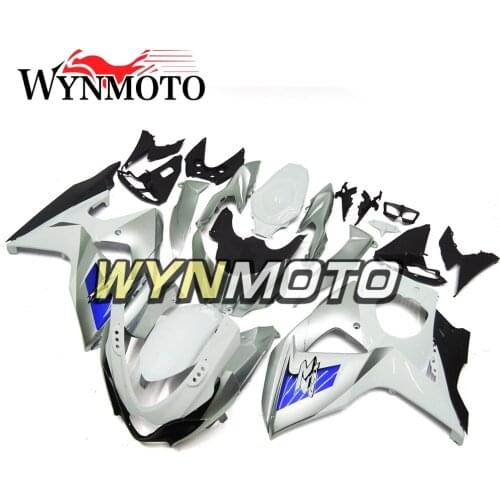 Complete Fairings Kit For GSXR1000 09-16 09 10 11 12 13 14 15 16 K9 Injection Fairing ABS Plastics Cowlings Frames White Silver