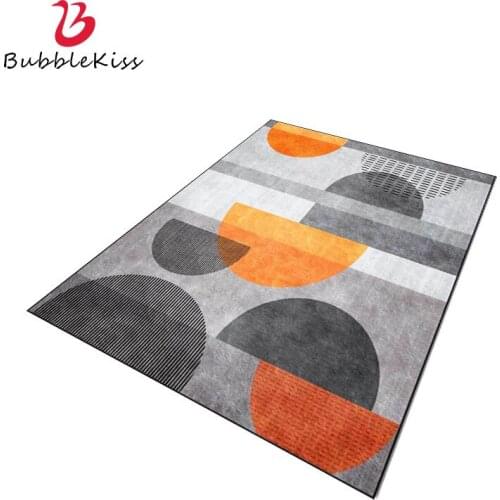 Bubble Kiss Simple Style Carpet Gray Semicircle Art Rugs Modern Home Living Room Door Mat Carpet Bedroom Decor Non-slip Area Rug
