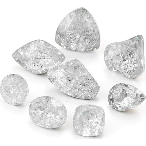 Transparent Ice Crystal Stones Small Size Glue On Nails Rhinestones Pointback Clear Glass Strass Nails Decoration Loose Stones