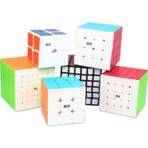 QiYi Magic Cube 2x2 3x3 4x4 5x5 6x6 7x7 Puzzle Educational Smooth Toy Professional Game Speed Adult Children Gift Ideas Full Set