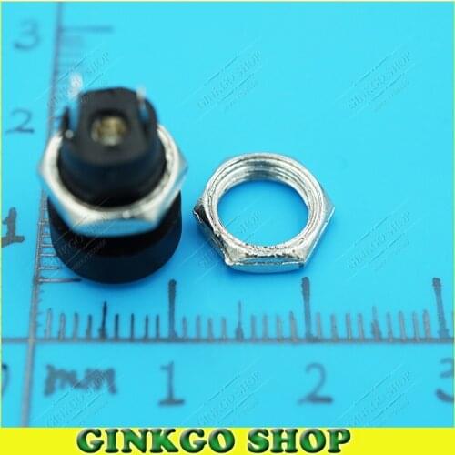 100pcs/lot DC power Sockect charging power Female Connector with screw 5.5X2.1mm Copper pins Free shipping