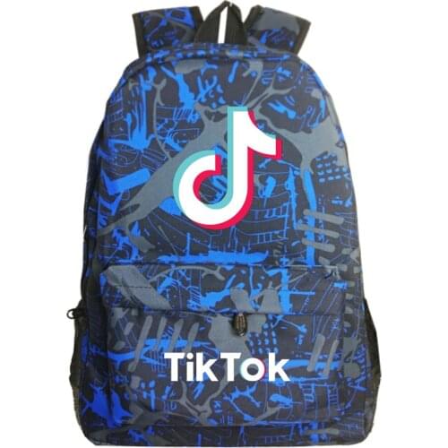Tik Tok Backpack Girl Boys School Bags For Teenage College Wind Women School Bag Nylon Daisy Printing High Students Mochilas