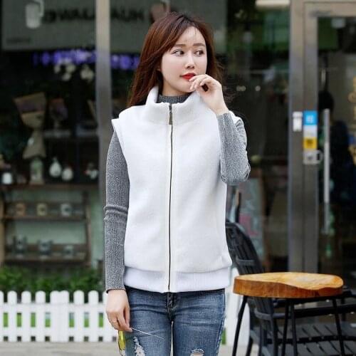 Winter 100% real Shearling wool fur vest natural women real Shearling fur coat TU144-121