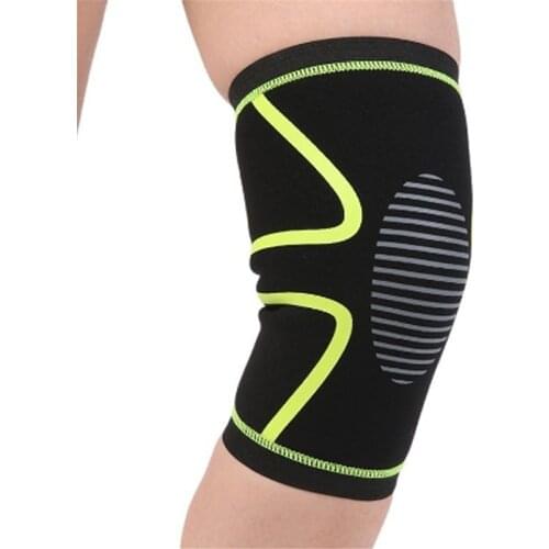 1PC Elastic Knee Pads Nylon Sports Fitness Kneepad Fitness Gear Patella Brace Running Basketball Volleyball Support