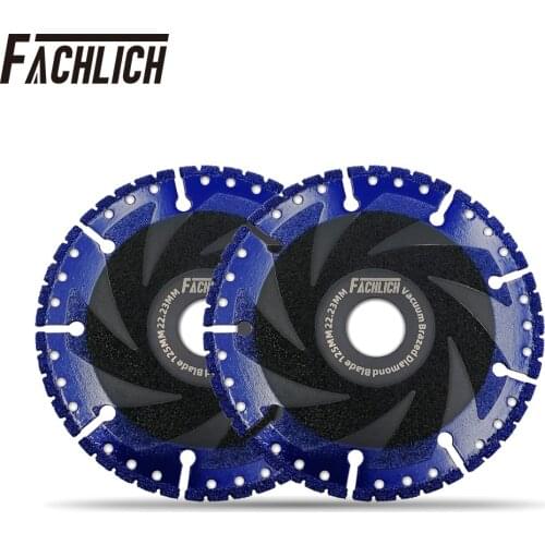 2pieces Diamond Demolition Blades Cut Off Wheels Cutting Disc Rescue Saw Blades for Metal Iron Reinforced Concrete Dia 125mm/5"