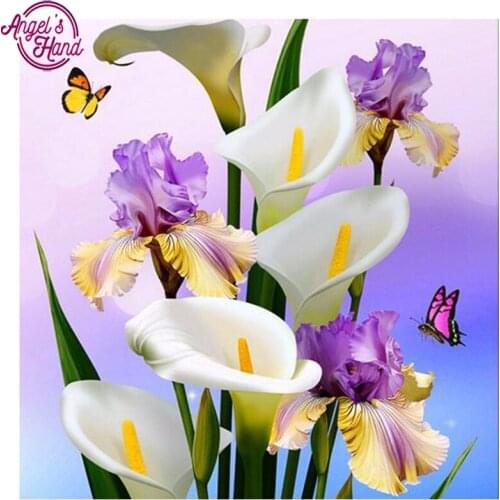 5D DIY diamond embroidery morning glory flower diamond painting Cross Stitch full square Rhinestone mosaic decoration gift ZX