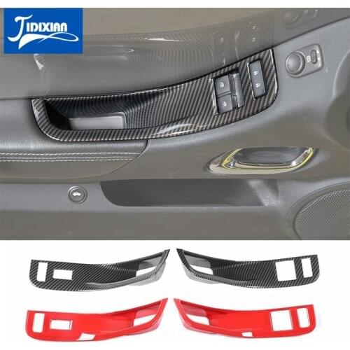 Car Window Iift Button Panel Decoration Cover Sticker for Chevrolet Camaro 2010 2011 2012 2013 2014 2015 Interior Accessories