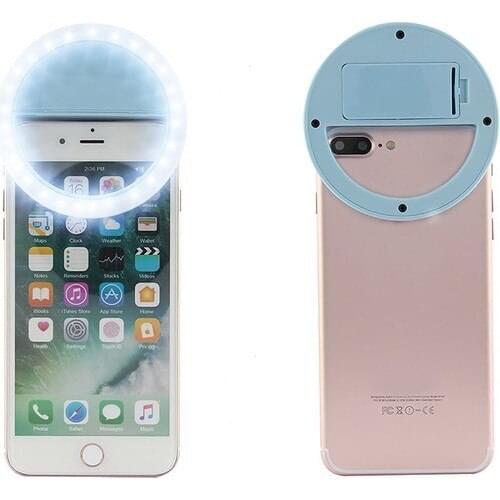 Battery External Selfie Flash Light Flash Light Blue