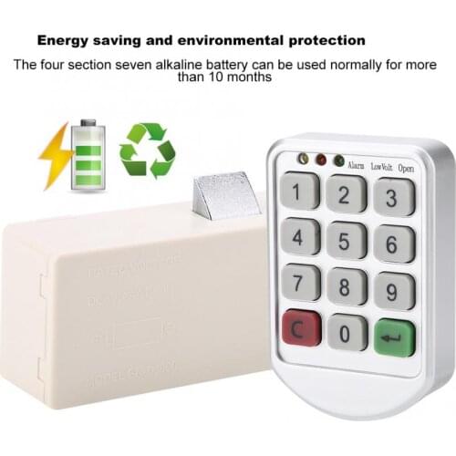 ABS Plastic Panel Digital Electronic Intelligent Password Keypad Number Cabinet Door Code Lock new