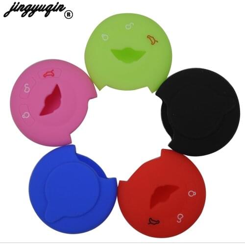 Jingyuqin Silicone Car Key Case Remote Fob Cover For BMW Mini Cooper Clubman Countryman R61 R60 R58 R57 R56 Car Styling