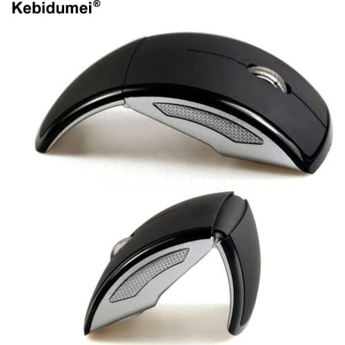 Kebidumei New Wireless Mouse 2.4 Ghz Computer Mouse Foldable Folding Optical Mice USB Receiver for Laptop PC Computer Desktop