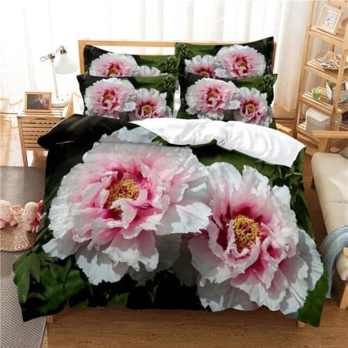 Beautiful Flower Bedding Set 3d Bedding Digital Printing Bed Linen Colorful Bedding Set Fashion Design Duvet Cover Sets