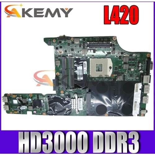 Akemy FRU 63Y1799 DAGC9EMB8E0 Laptop Motherboard for Lenovo IBM L420 HM65 GMA HD3000 DDR3 Mainboard Mother Boards