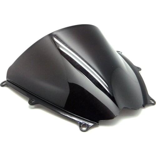 Motorcycle Black Double Bubble Windscreen Windshield Screen ABS Shield Fit For Suzuki GSXR GSXR1000 GSX-R1000 2007-2008 K7
