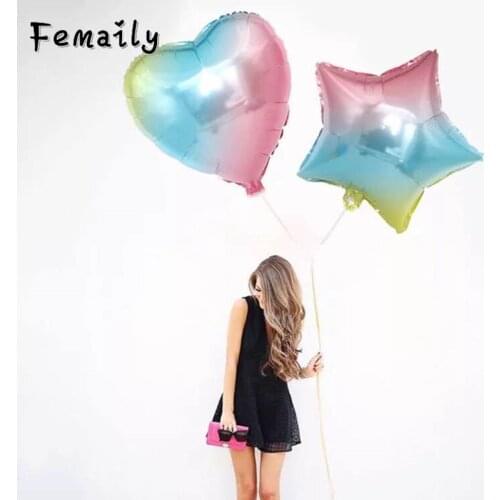 5pcs/lot 18inch Star Balloon Inflatable Helium Baloon Wedding Birthday Christmas Party Decoration Globos Children Toy Gifts