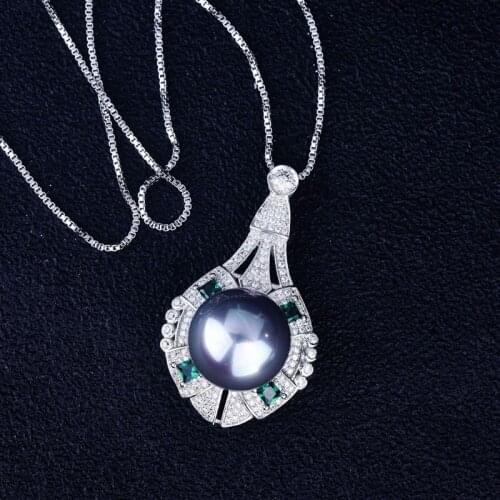 Delicate Geometric Pearl Pendant Necklace Luxury Charm Elegant Jewelry For Women Wedding Engagement Anniversary Accessories