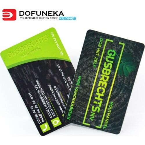 Custom PVC Plastic Business Cards Printing 0.76mm Thickness Glossy Finish Plastic Business Card