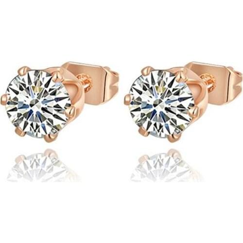 Stud Earrings Heart Sterling Silver Stud Earrings with Pomegranate for Women Birthday Engagement Anniversary Jewerly Gift