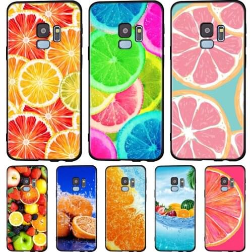 Summer Fruit Orange Silicone Case For Samsung Galaxy A9 A8 A7 A6 A6S A8S Plus A5 A3 Star 2018 2017 2016 Phone Case
