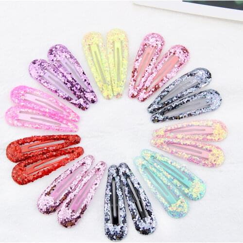 Sweets Hairgrips Korean Baby Clip for Girls Headwear Barrettes Cute Sequins Hairpins Childrens Metal Girl Hair Accessories