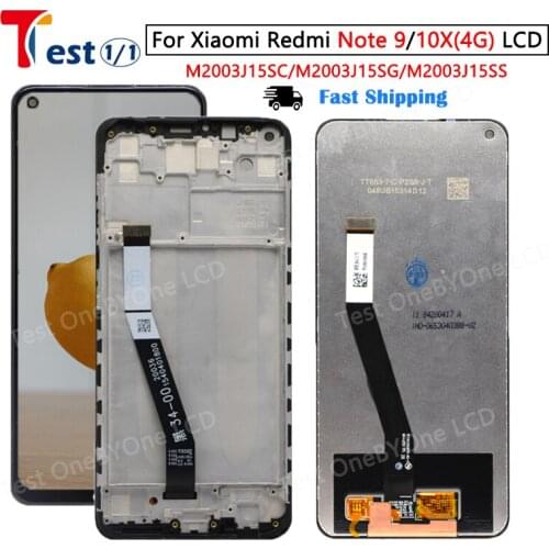 6.53'' Display Replacement For Xiaomi Redmi Note 9 LCD Touch Screen Digitizer Assembly For Redmi Note9 lcd For Redmi 10X 4G