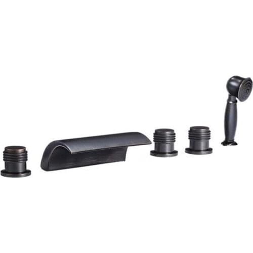 MTTUZK high quality Cold and Hot Water Solid Brass Mixing Valve Tap Oil Rubbed Bronze Bathtub Faucet Mixer For Bathroom Faucet