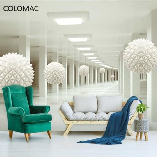 Colomac Custom Modern Space Extension Visual Effect Background Wallpaper Creative Restaurant Mural 3D Wall Decor Drop Shopping