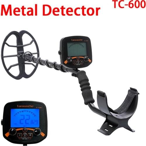 TC-600 Professional Underground Metal Detector Gold Scanner Finder Digger LCD Display Treasure Hunter Pinpointer two coils