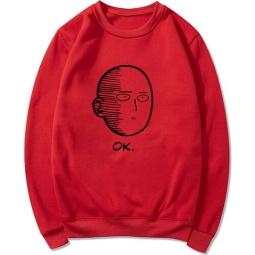 Unisex ONE PUNCH-MAN Saitama Cotton Hoodie Casual O Neck pullover Hoodie ONE PUNCH-MAN SCP Foundation Hoodie