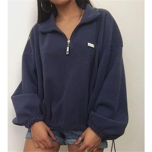 Zoulv Spring Women Hoodie Winter Casual Long Sleeve Hoodies Elastic Rope Loose Laple Sweatshirts Fashion Sweatershirt Pullovers