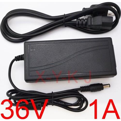 High quality IC solutions 1PCS AC 100V-240V Converter DC 36V 1A Power Supply Adapter 36W Adaptor US EU AU UK plug