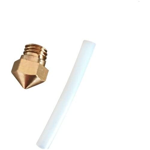 Replacement MK10 Nozzle size 0.4mm 1.75mm with PTFE tube for Wanhao/Flashforge/QIDI TECHNOLOGY 3d printerspare parts