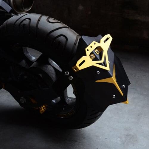 Motorcycle Aluminum Alloy Rear Wheel Mudguard Protector Cover with Bracket for Honda Grom MSX125 Motorbike