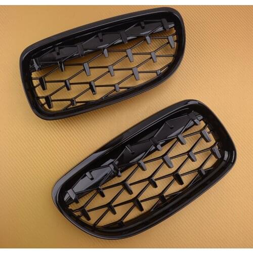 1 Pair Car Shiny Black Diamond Meteor Style Grille 51137201970 Fit For BMW E90 LCI Facelift 2009 2010 2011 51137201969