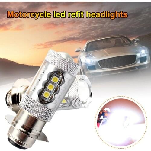 2PCS 80W Super White LED Headlight Bulbs Upgrade For Yamaha ATVS YFM350 400 450 660 700 Raptor Blaster 200 Banshee 350 ATV Luces